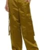 Satin Wide Leg Cargo Pants
