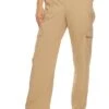 Nylon Wide Leg Cargo Pants