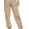 Nylon Toggle Drawstring Hem Parachute Pants