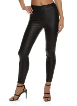 Faux Leather Skinny Leg Pants