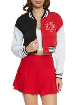 NYC Zip Up Varsity Jacket