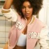 New York Chenille Patch Varsity Jacket