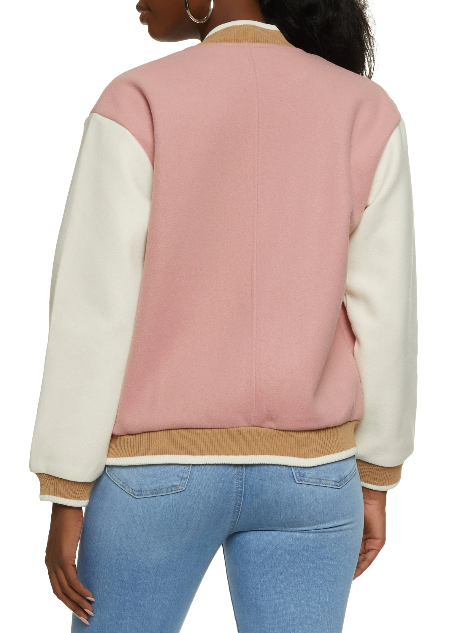 New York Chenille Patch Varsity Jacket - Image 5