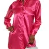 Satin Mini Shirt Dress
