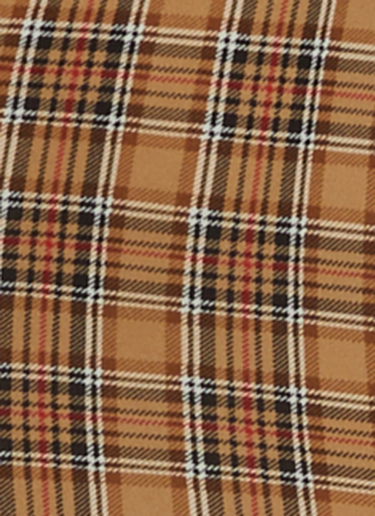 Plaid Mock Neck Bodycon Dress - Image 4