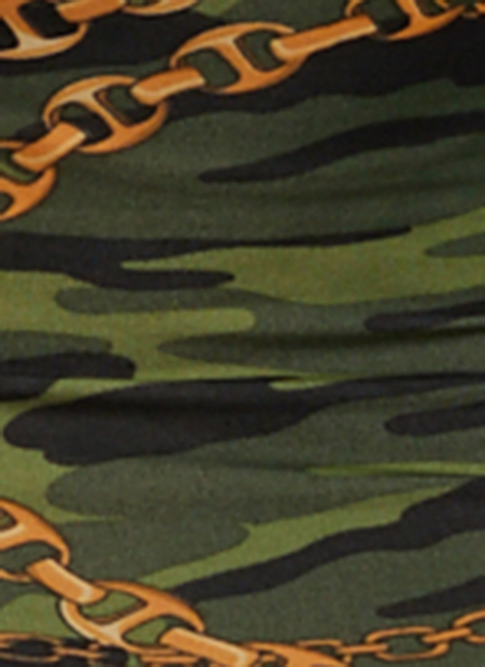 Camo Chain Print Tube Dress And Duster - Image 4