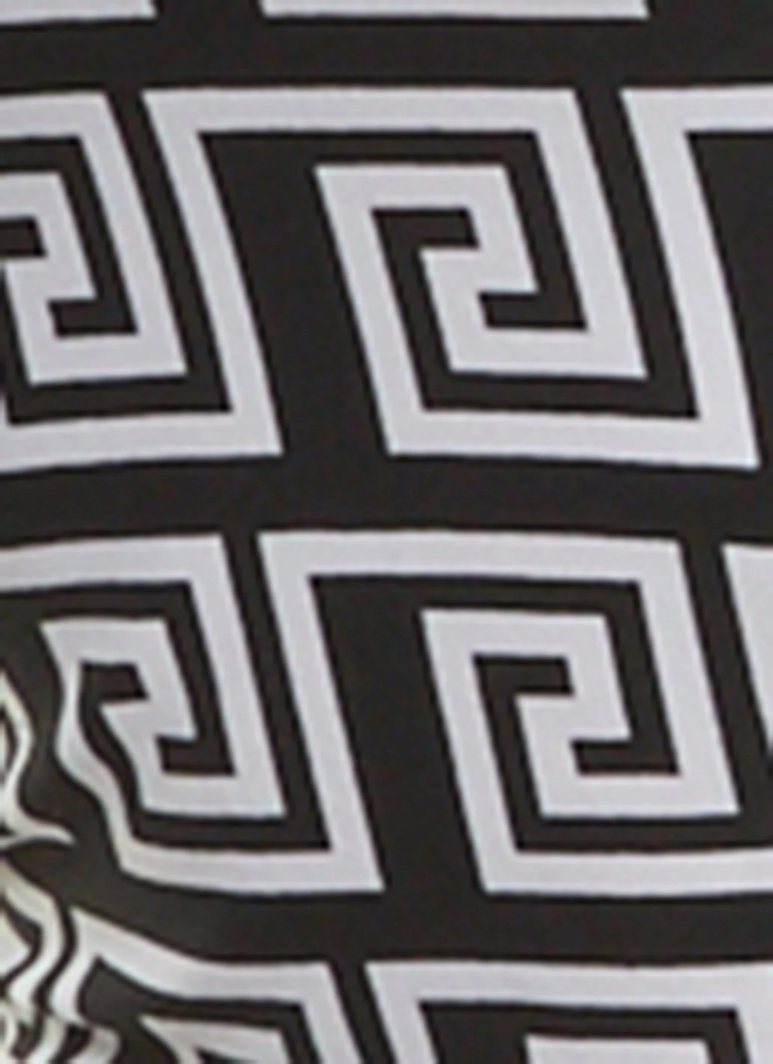 Greek Key Mock Neck Top And Pants Set - Image 3