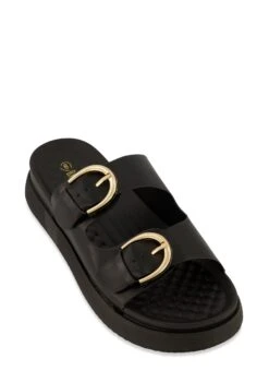 Quilted Insole Slide Sandals
