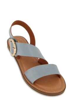 Asymmetrical Ankle Strap Sandals