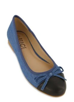Round Toe Bow Tie Ballet Flats