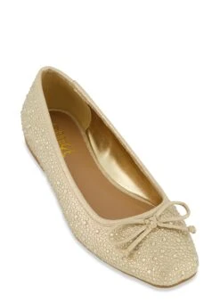 Rhinestone Studded Flats