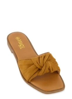 Knotted Band Slide Sandals