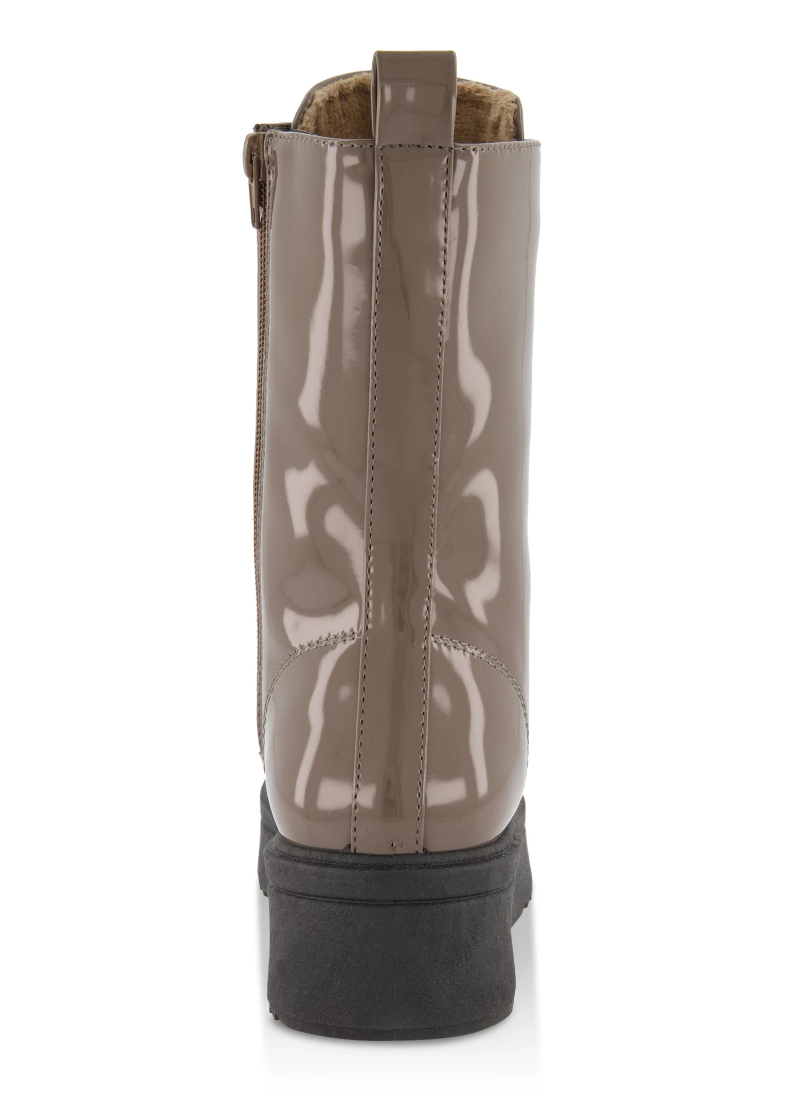 Lace Up Zip Platform Booties - Image 3