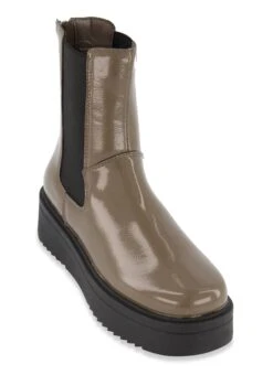 Zip Back Platform Booties