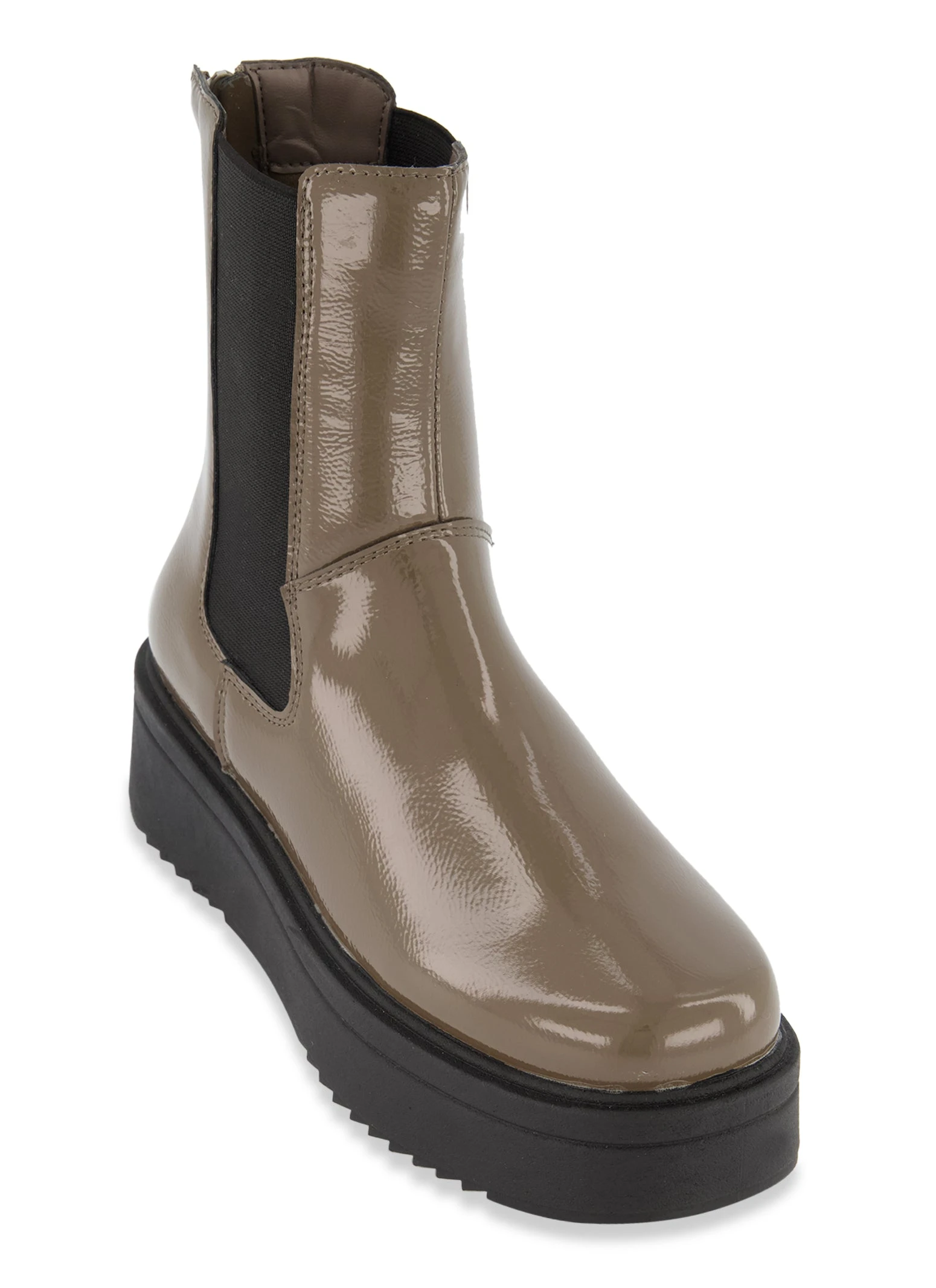 Zip Back Platform Booties