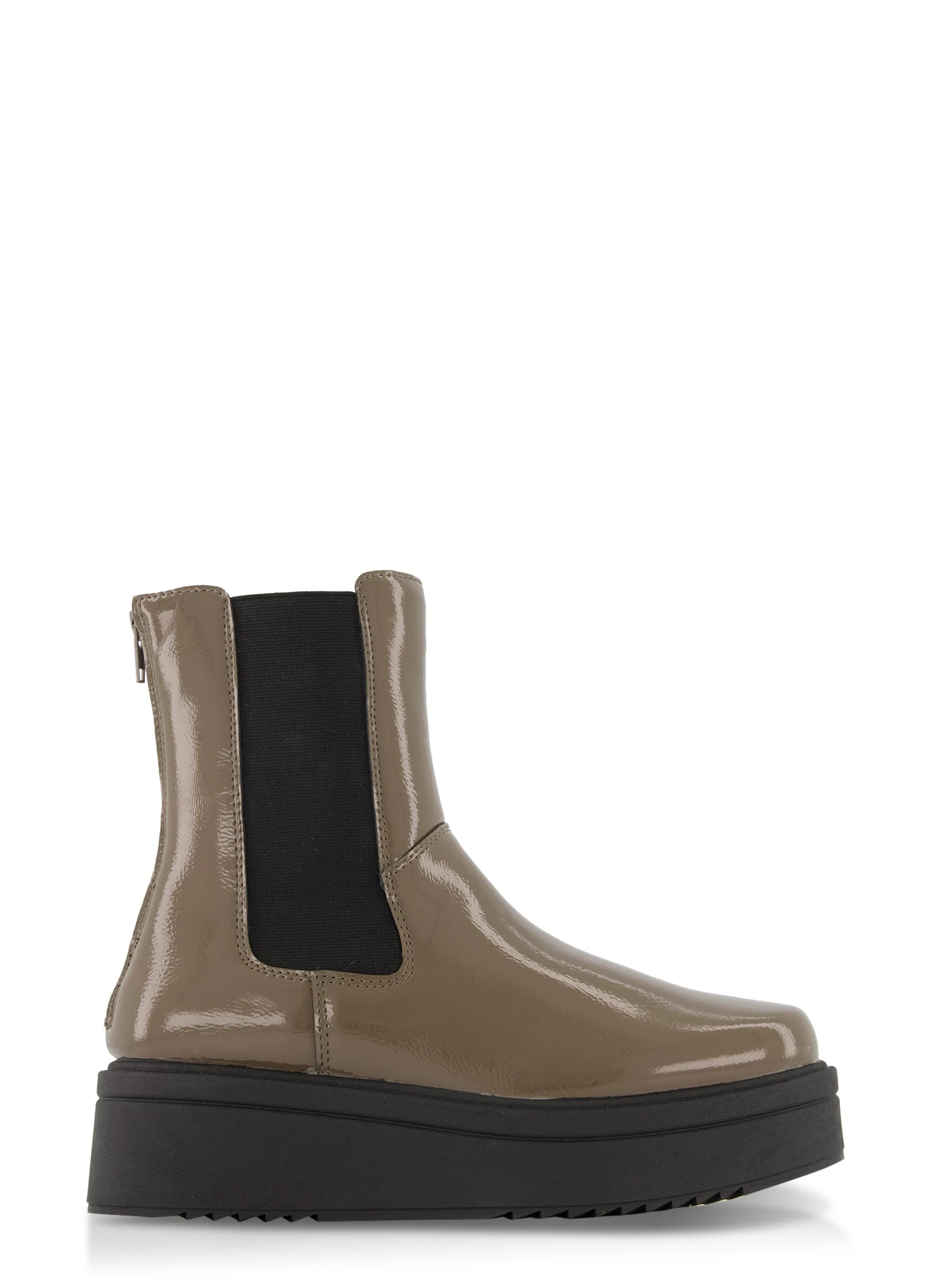 Zip Back Platform Booties - Image 2