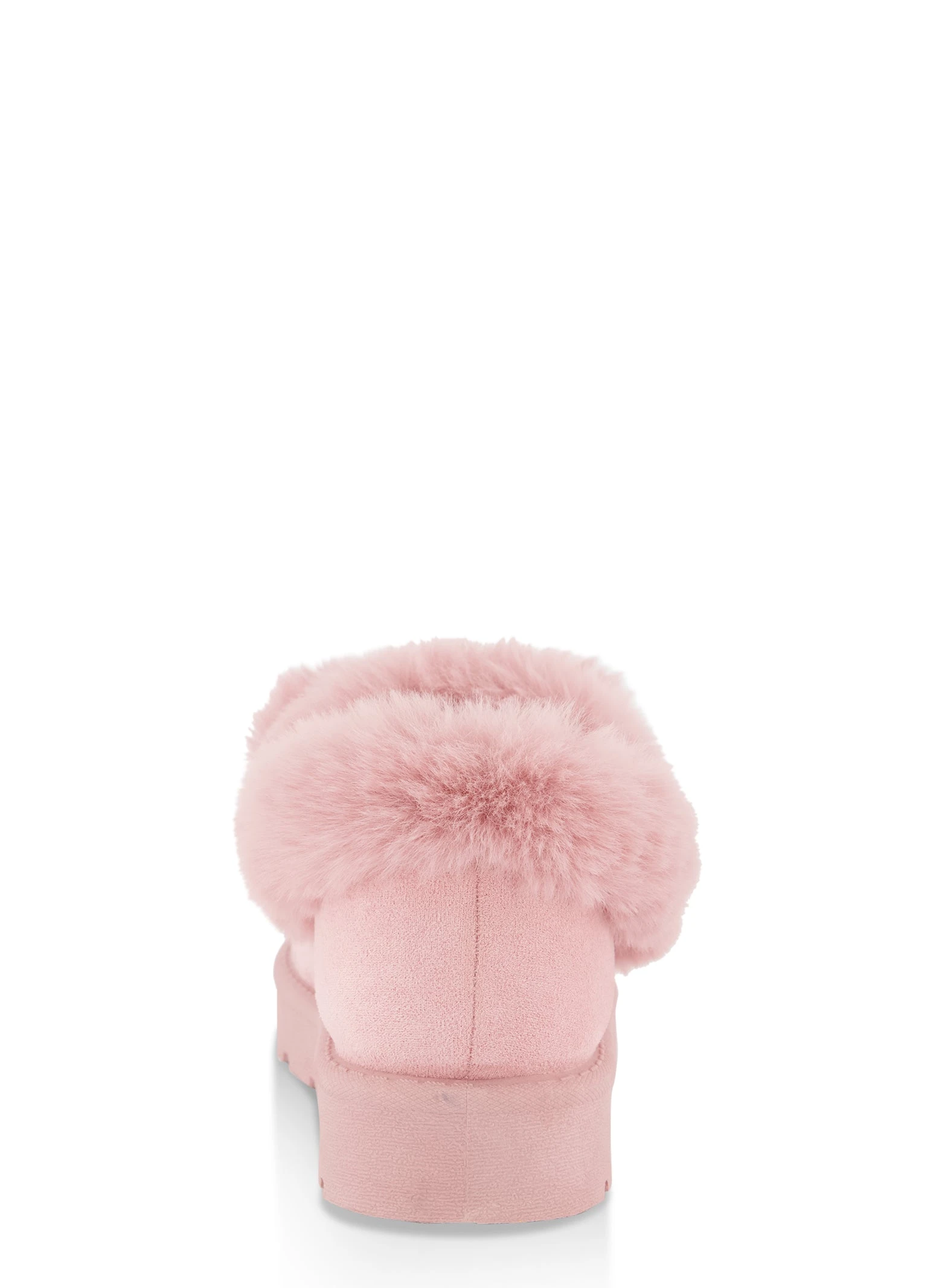 Round Toe Faux Fur Pom Pom Boots - Image 3