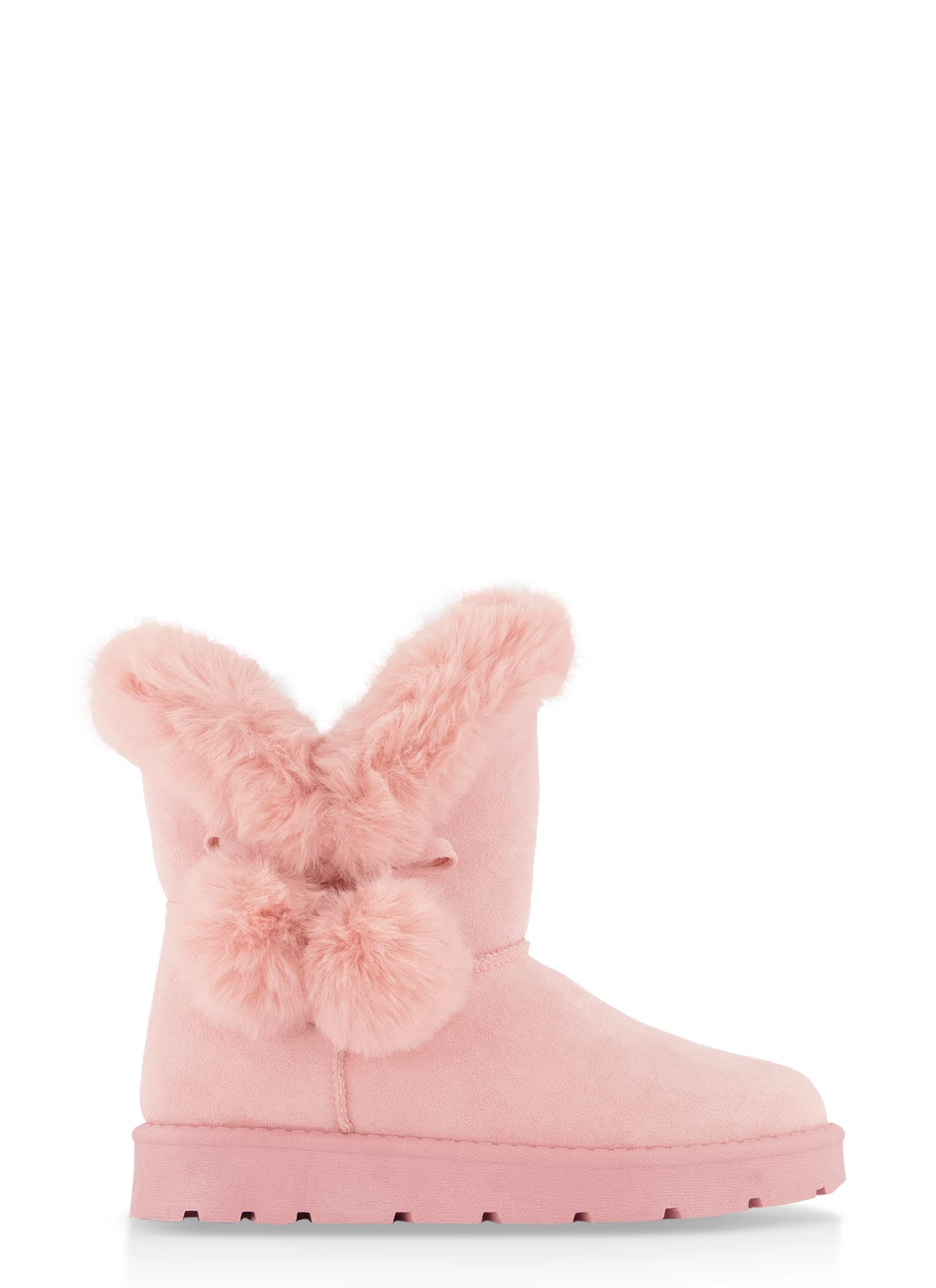 Faux Fur Pom Pom Booties - Image 2