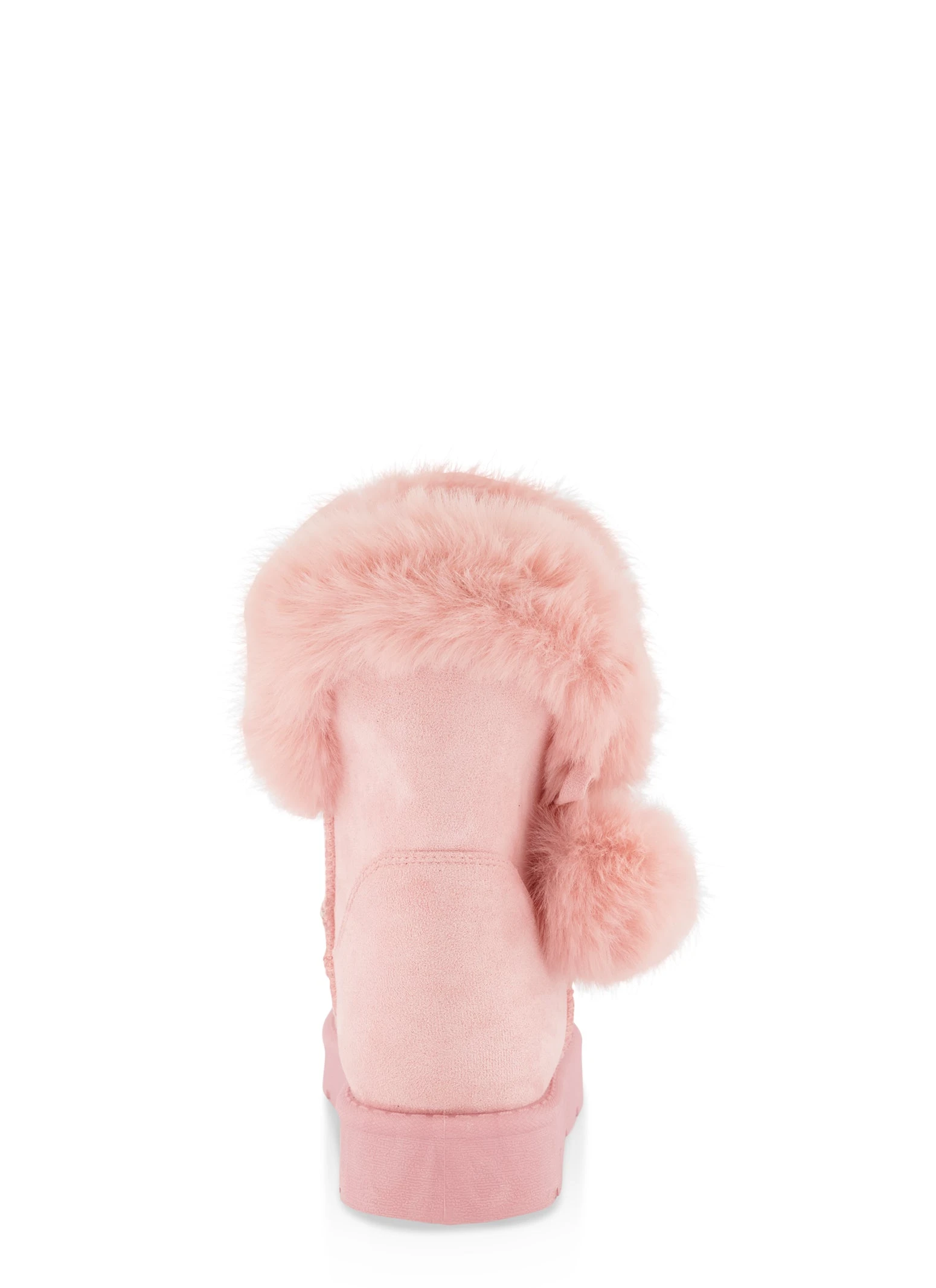 Faux Fur Pom Pom Booties - Image 3