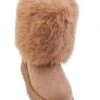 Solid Faux Fur Cuff Boots