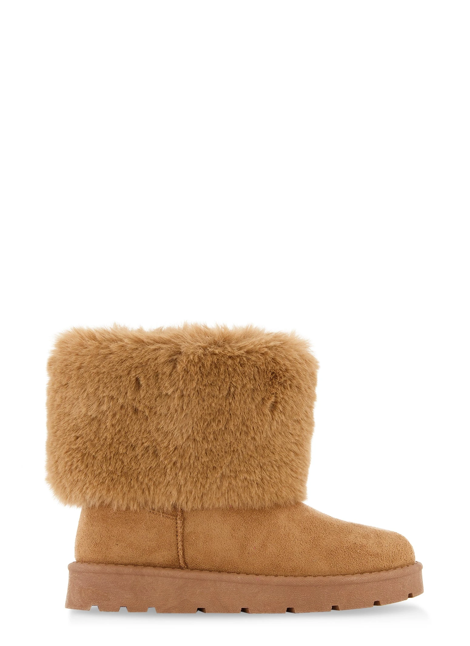 Faux Fur Cuff Platform Boots - Image 2