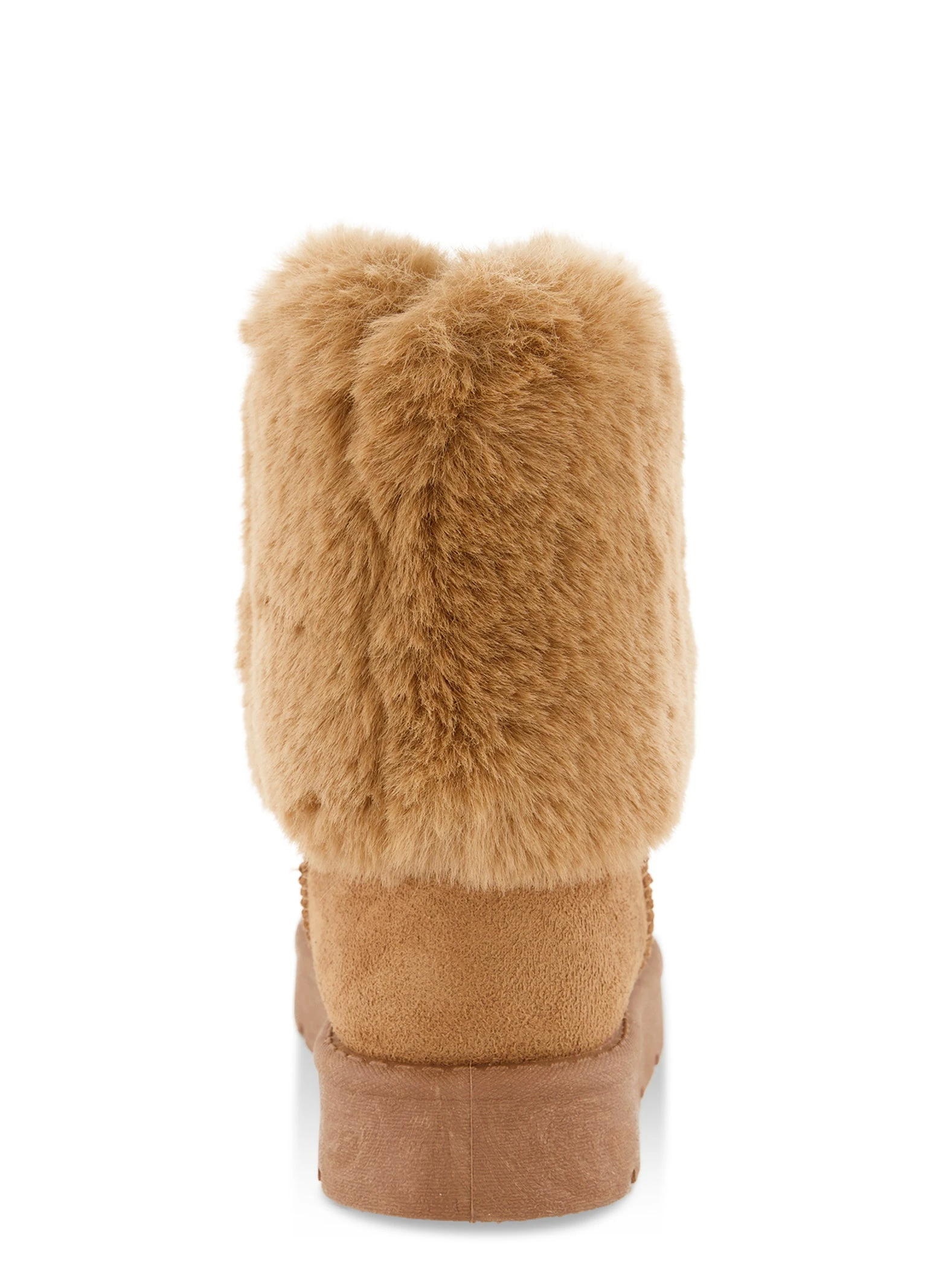 Faux Fur Cuff Platform Boots - Image 3