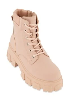 Lace Up Lug Sole Combat Boots