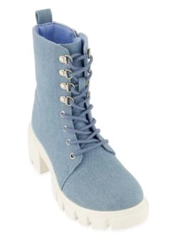 Lug Sole Lace Up Combat Boots