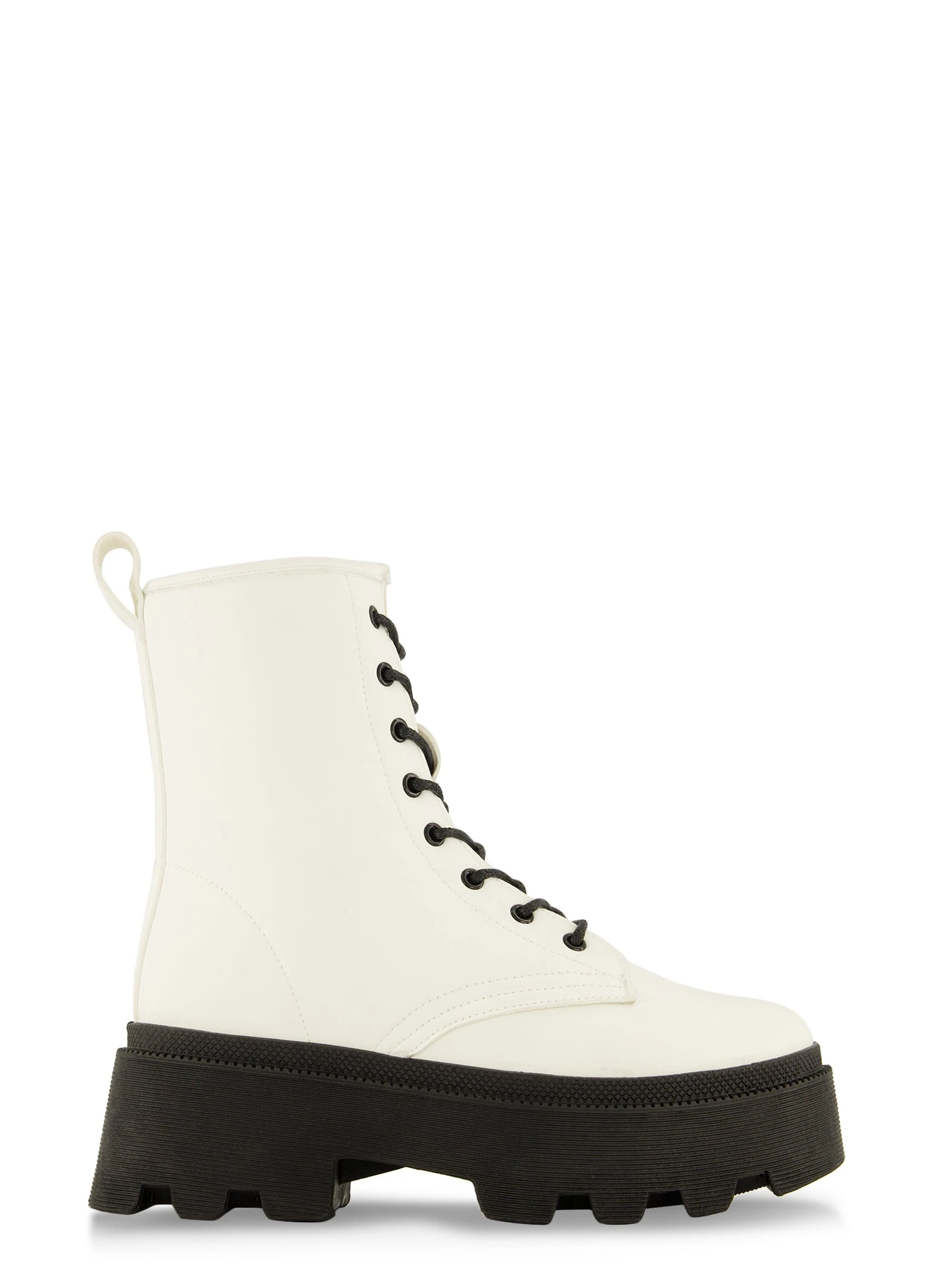 Platform Lug Sole Combat Boots - Image 2