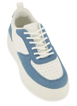 Low Platform Lace Up Sneakers