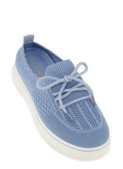 Textured Knit Platform Sneakers