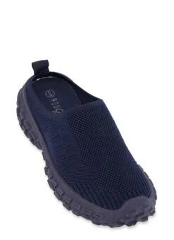 Textured Knit Backless Mule Sneakers