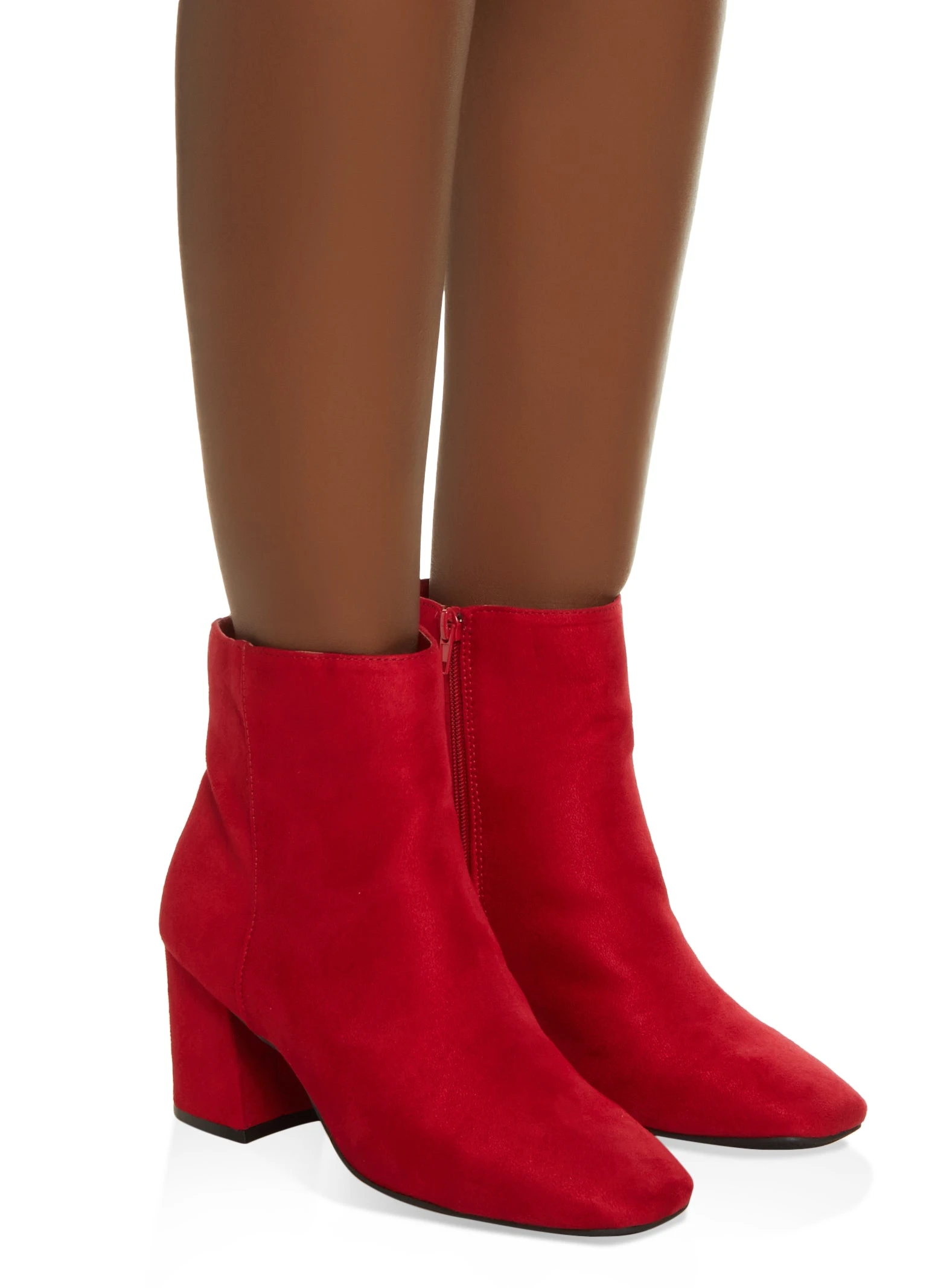 Square Toe Block Heel Booties - Image 2