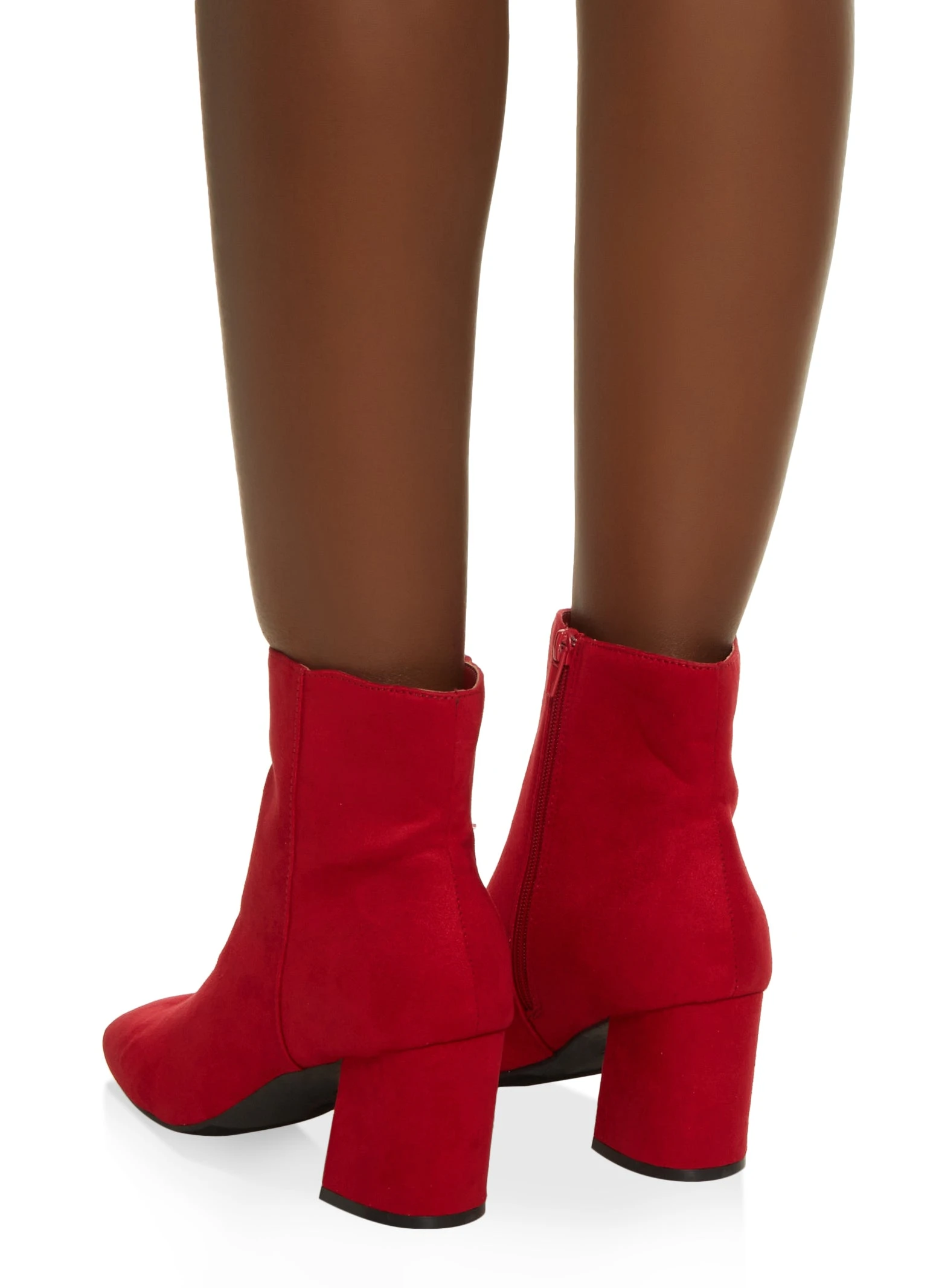 Square Toe Block Heel Booties - Image 3