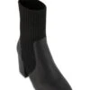 Ribbed Knit Block Heel Booties