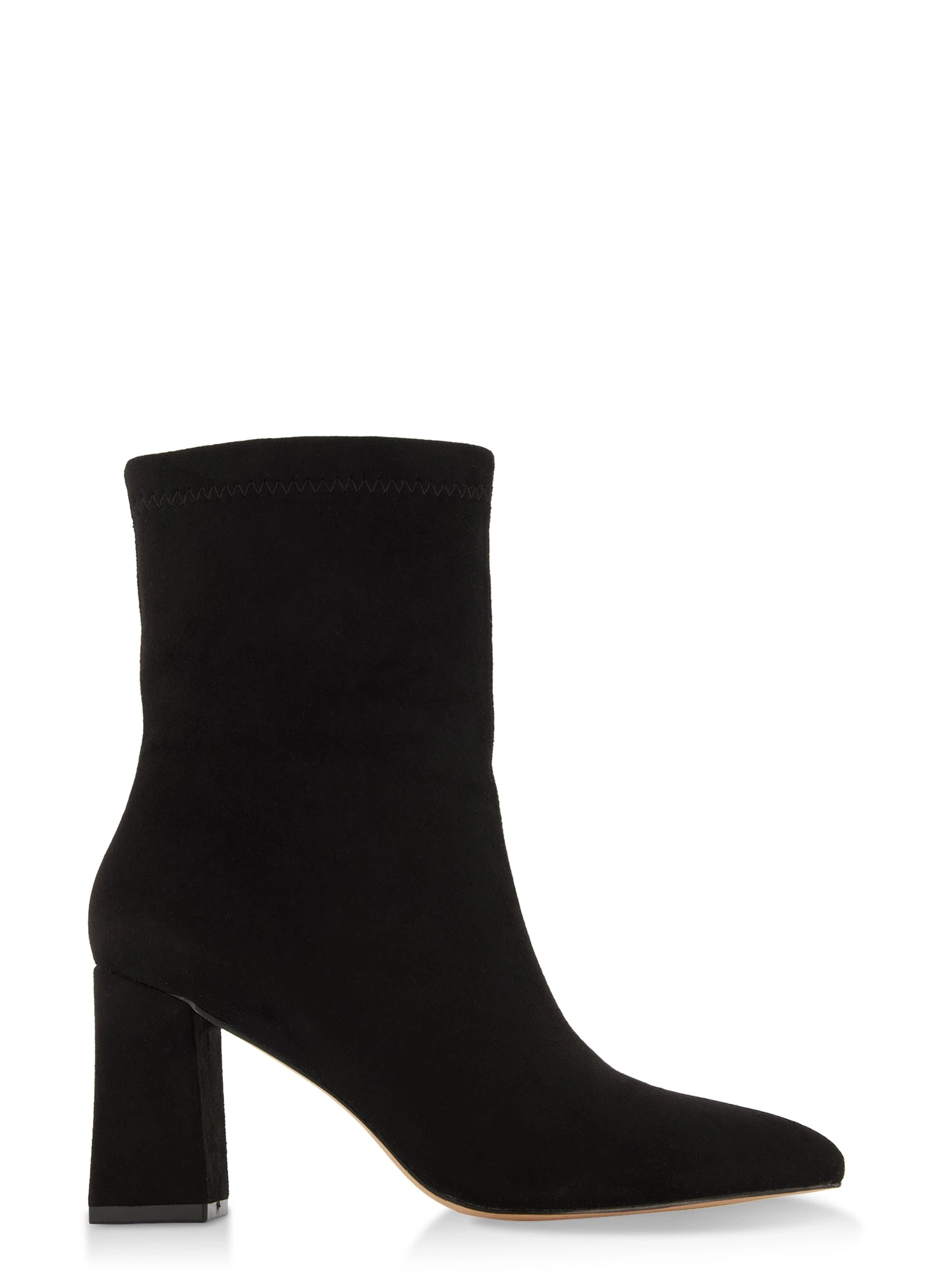 Pointed Toe Block Heel Booties - Image 2