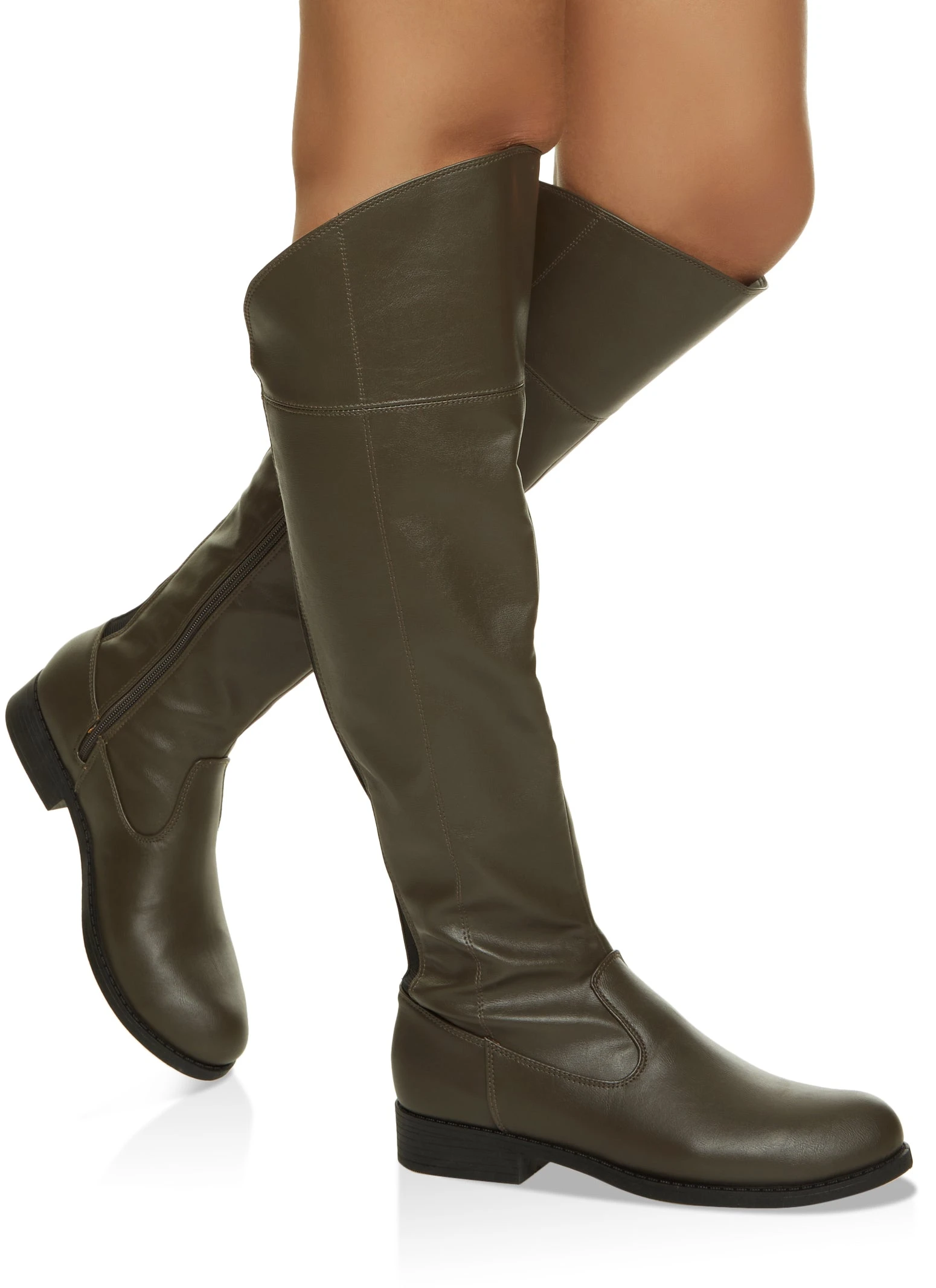 Round Toe Over The Knee Boots