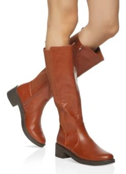 Elastic Back Tall Boots