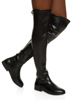 Round Toe Tall Boots