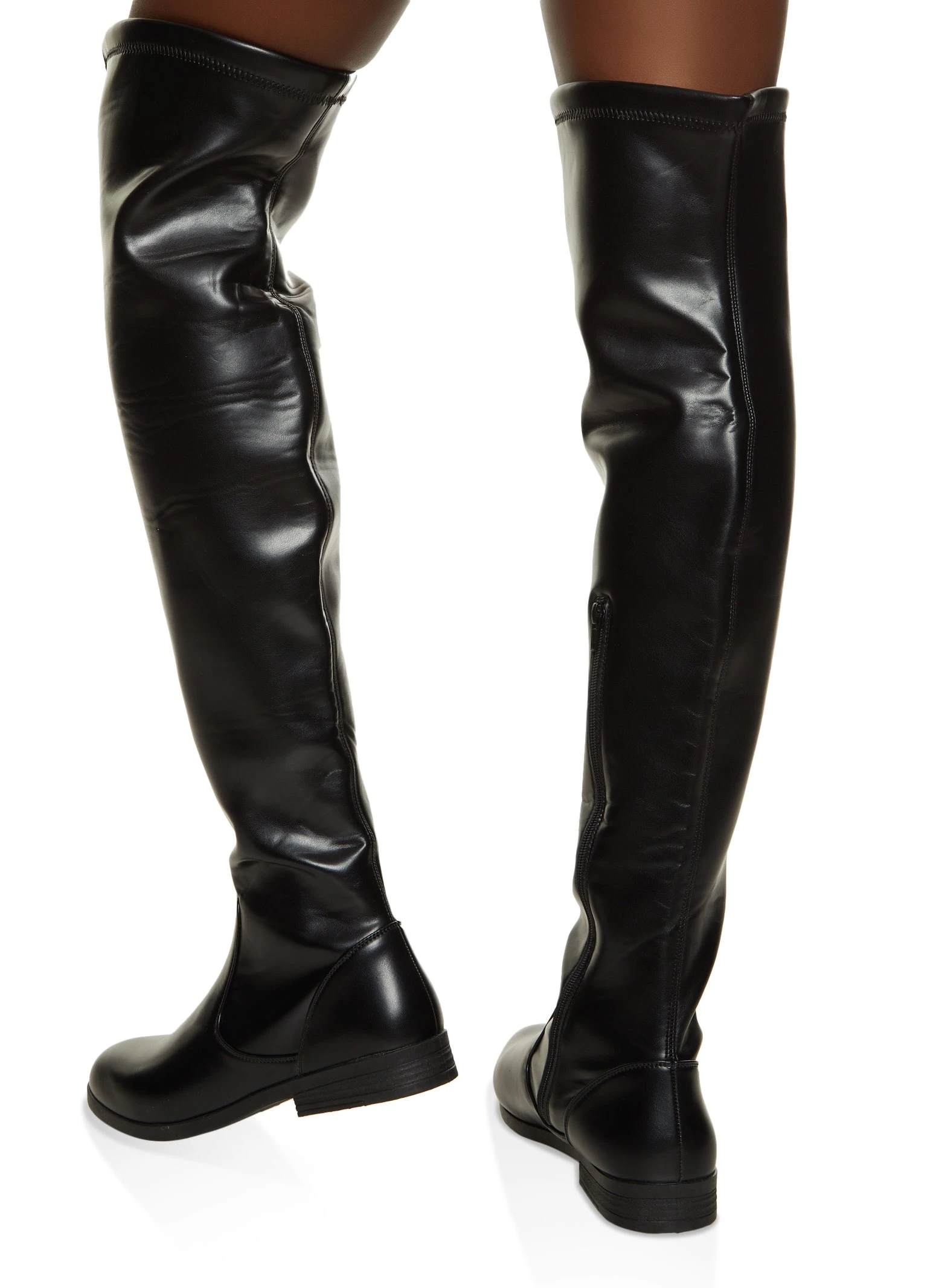 Round Toe Tall Boots - Image 3