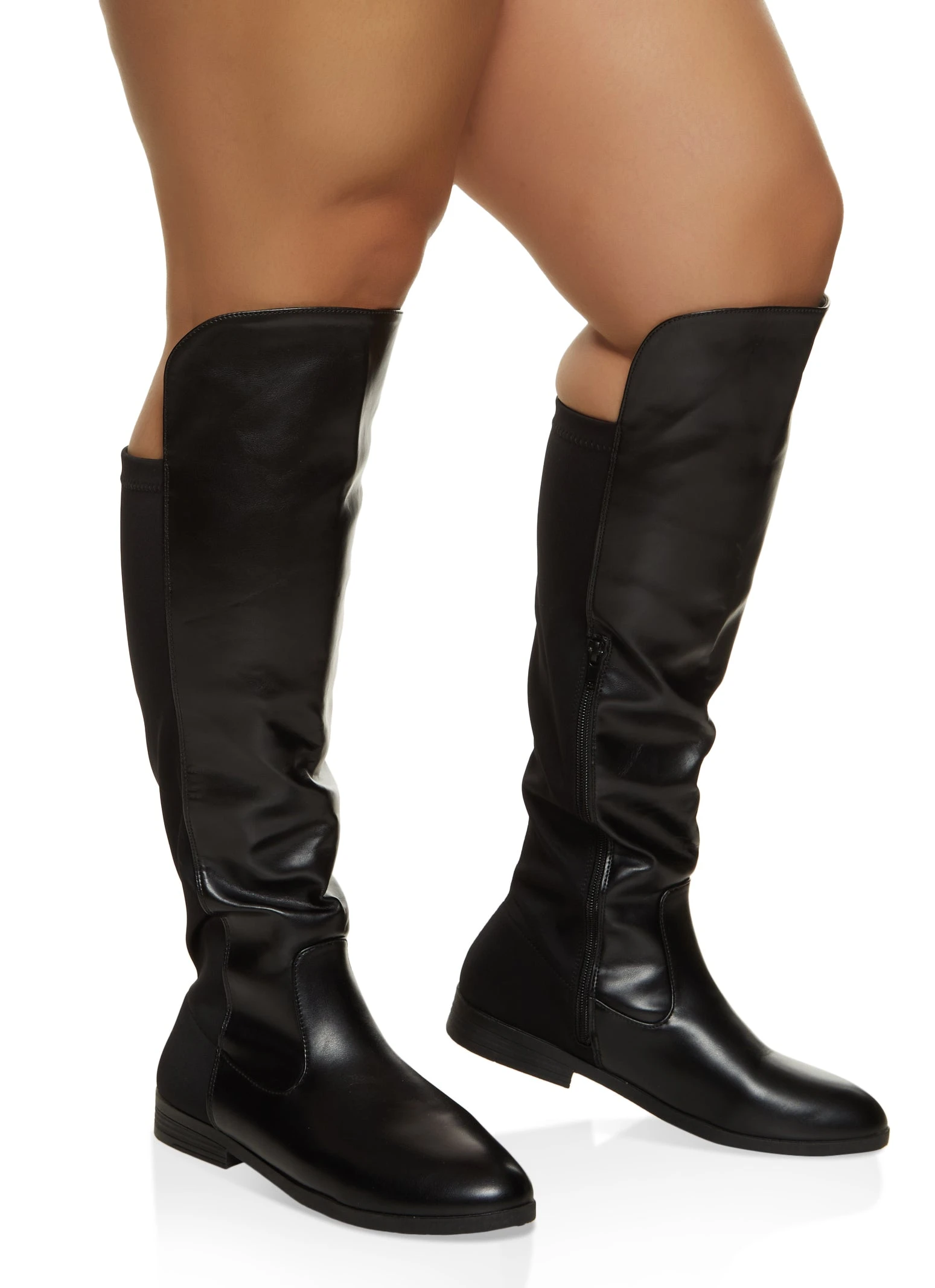 Wide Calf Elastic Back Boots - Image 2
