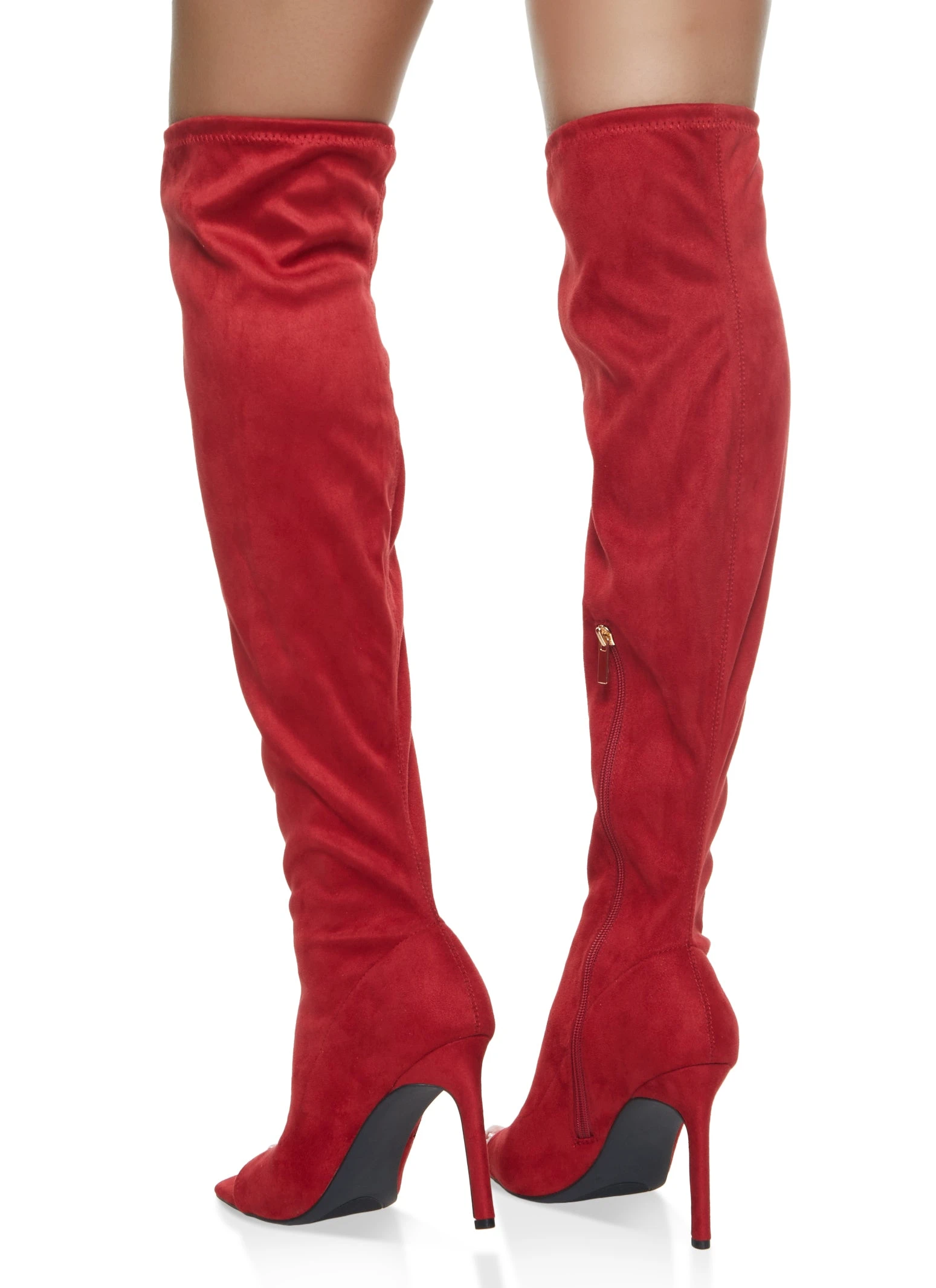 Open Toe High Heel Over The Knee Boots - Image 3