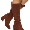 Wide Calf Square Toe Tall Boots