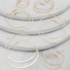 Set Of 6 Assorted Textured Hoop Earrings