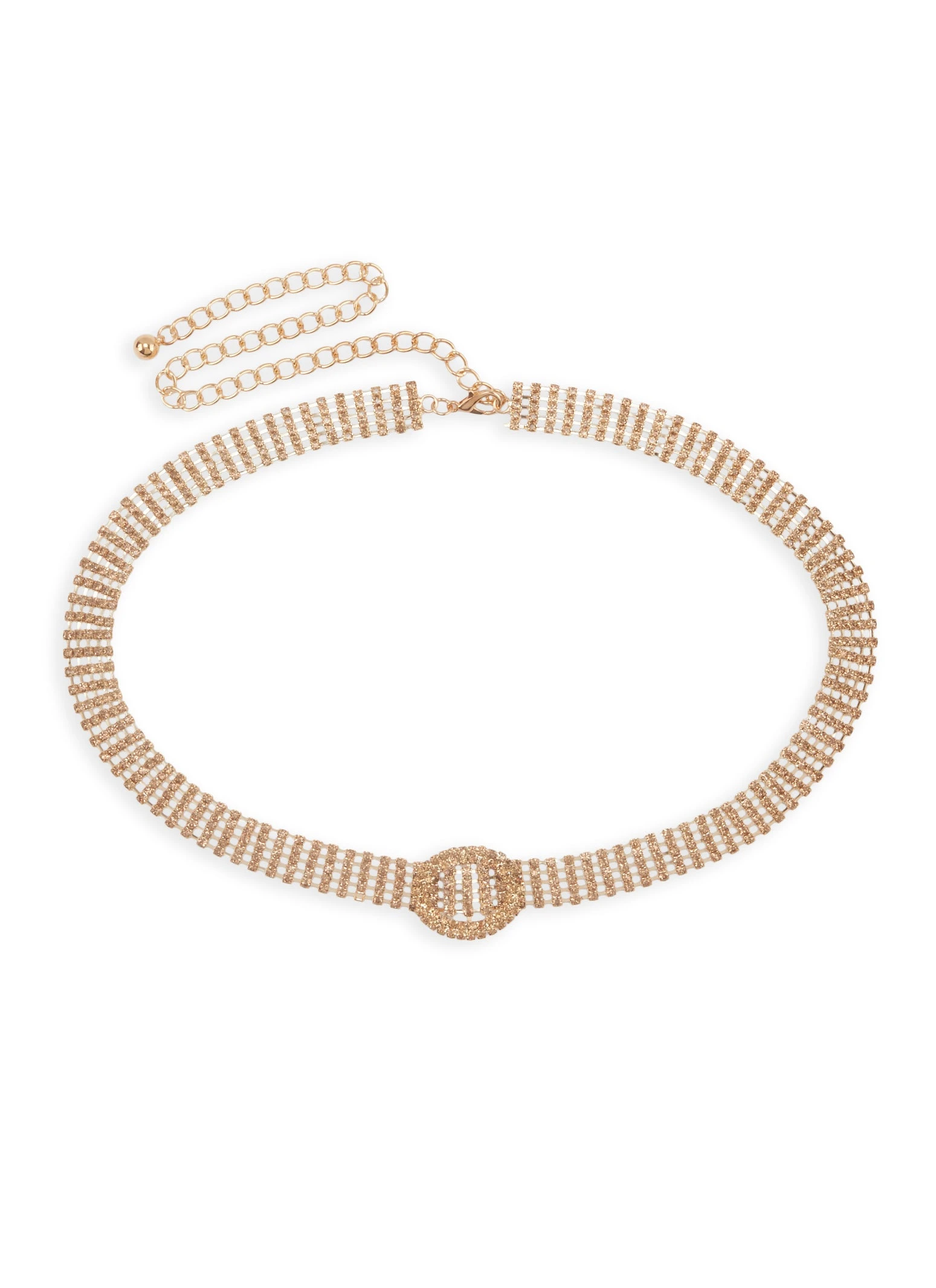 Rhinestone Oval Belt - Image 2