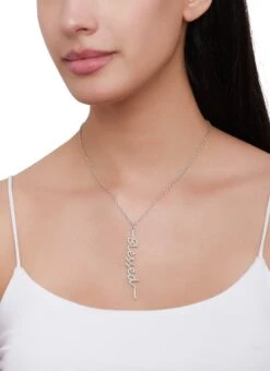 Blessed Metallic Pendant Necklace