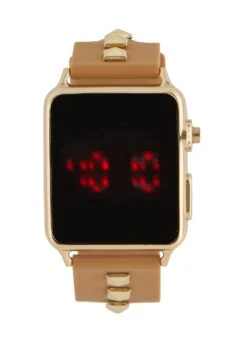 Silicone Studded Strap Digital Watch