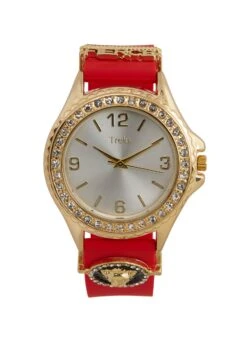 Fierce Charm Rhinestone Trim Watch