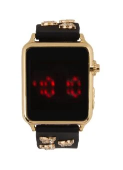 Rhinestone Butterfly Studded LED Watch