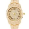 Rhinestone Studded Analog Watch